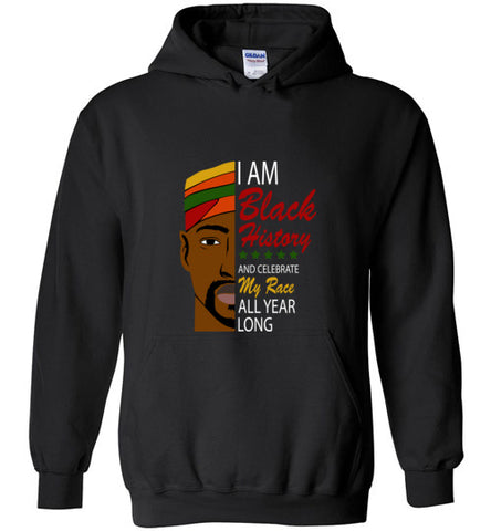 I am black history  Male Hoodie