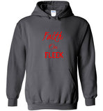 Faith On Fleek Hoodie With Red Writing