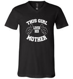 This girl Loves her Mother V-Neck