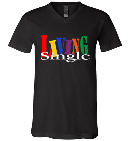 Canvas Unisex Living Singles V-neck