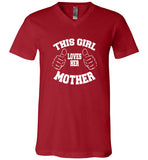 This girl Loves her Mother V-Neck