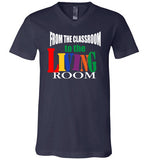 From the Classroom to the Living Room V-Neck T-Shirt