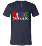 Canvas Unisex Living Singles V-neck