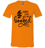 Bella Canva Brand Sorry I Can't I am booked V-Neck T-Shirt