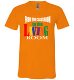 From the Classroom to the Living Room V-Neck T-Shirt