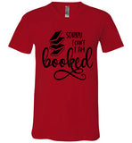 Bella Canva Brand Sorry I Can't I am booked V-Neck T-Shirt