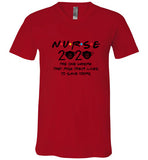 Nurse Quarantine 2020 V-Neck T-Shirt