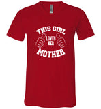 This girl Loves her Mother V-Neck