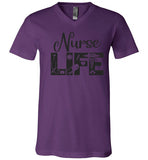 Nurse Life V- Neck T-Shirt
