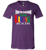 From the Classroom to the Living Room V-Neck T-Shirt