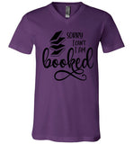 Bella Canva Brand Sorry I Can't I am booked V-Neck T-Shirt