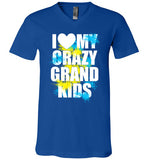 I Love my Crazy Grandkids V-Neck