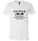 Nurse Quarantine 2020 V-Neck T-Shirt