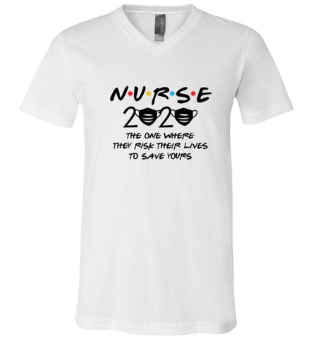 Nurse Quarantine 2020 V-Neck T-Shirt