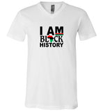 I am Black History unisex V-Neck t-Shirt