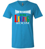 From the Classroom to the Living Room V-Neck T-Shirt