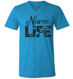 Nurse Life V- Neck T-Shirt