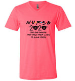 Nurse Quarantine 2020 V-Neck T-Shirt
