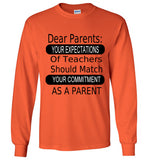 Dear Parents Longsleeve Shirts