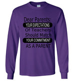 Dear Parents Longsleeve Shirts