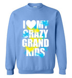 I Love my Crazy Grand kids Crewneck sweatshirt