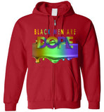 Black Men are Dope zip Hoodie
