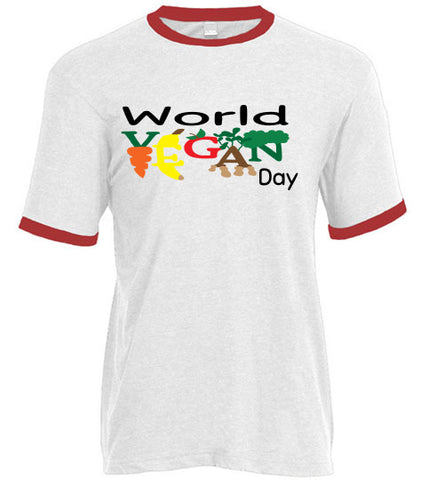 World Vegan Day Ringer T-Shirt