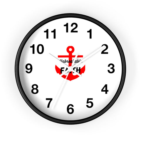 Un'breakable Faith Wall clock