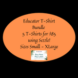 Educator T-shirt Bundle Size Small -X Large Layaway option