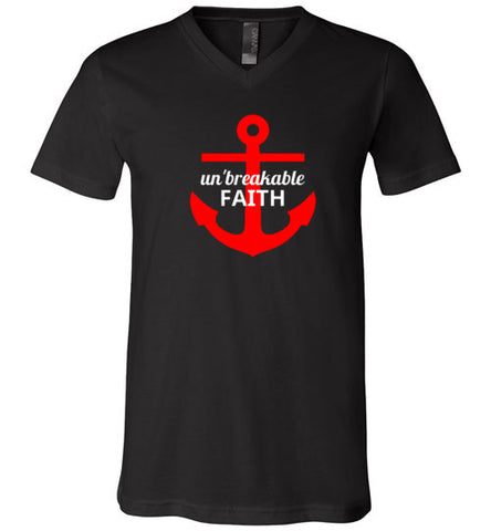 Un'breakable Faith V-Neck Tshirt